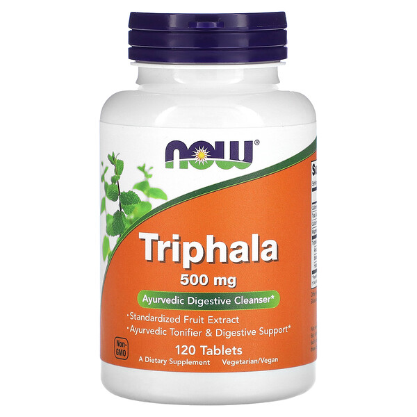 Трифала, 500 мг, 120 таблеток NOW Foods