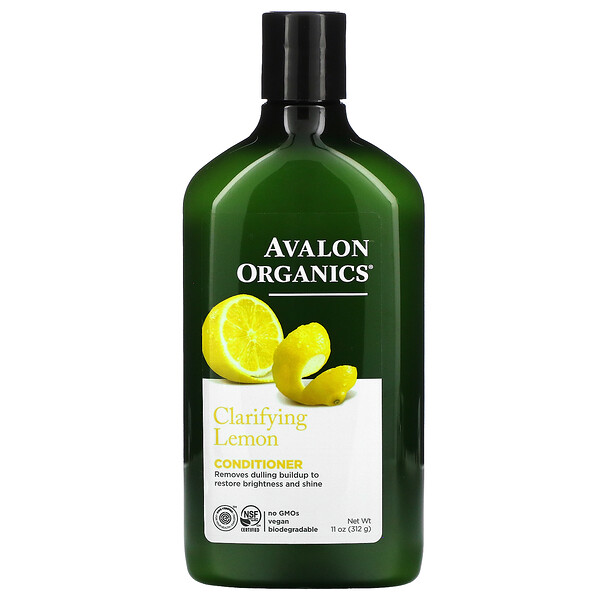 Кондиционер, очищающий лимон, 11 унций (312 г) Avalon Organics