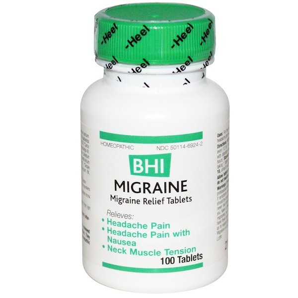 BHI, Средство от мигрени, 100 таблеток MediNatura