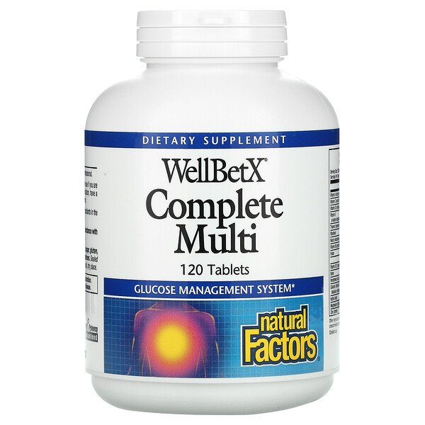 WellBetX Complete Multi, 120 таблеток Natural Factors
