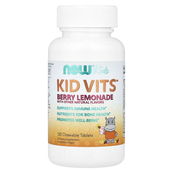 Kid Vits, Berry Blast, 120 Chewables (Жевательные таблетки) NOW Foods