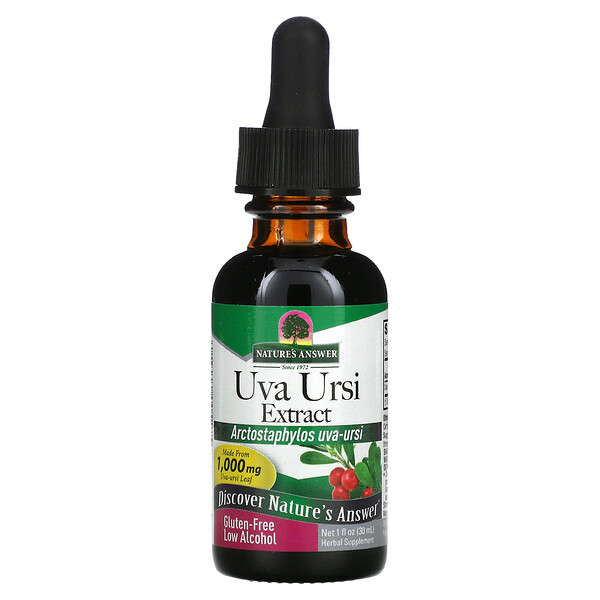 Экстракт Uva Ursi, слабоалкогольный, 1000 мг, 1 жидкая унция (30 мл) Nature's Answer