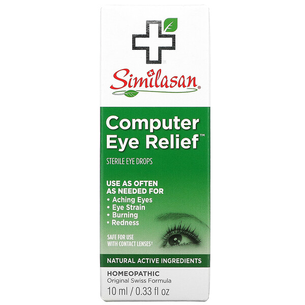 Computer Eye Relief, Стерильные глазные капли, 0,33 жидких унции (10 мл) Similasan