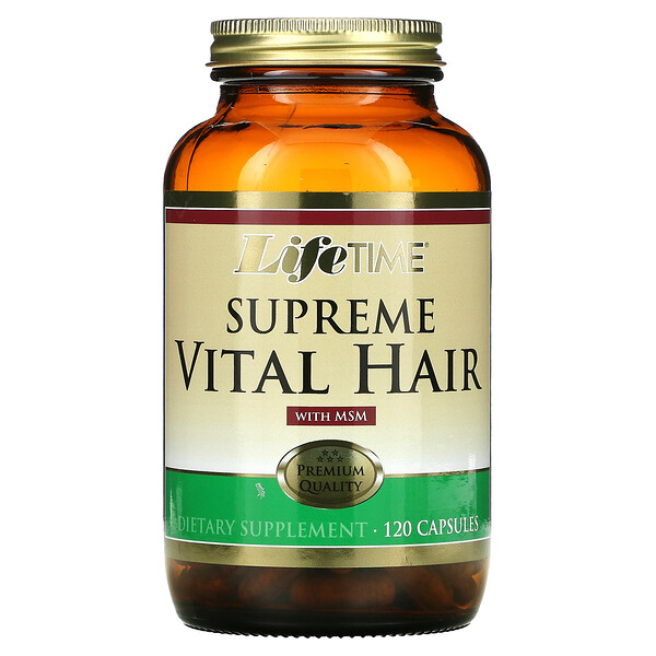 Supreme Vital Hair with MSM, 120 капсул Lifetime