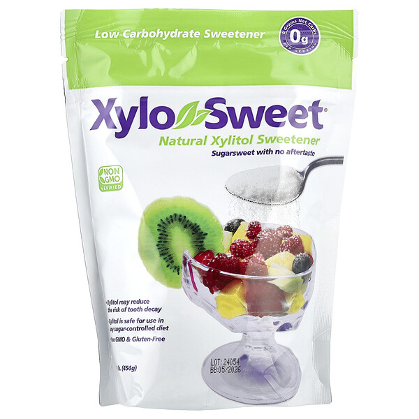 XyloSweet®, натуральный подсластитель из ксилита, 454 г, без глютена, безуглеводный Xlear