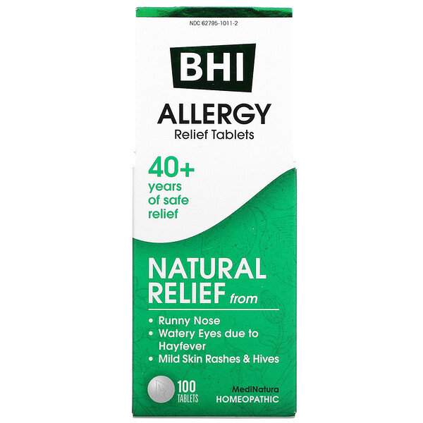 BHI, Средство от аллергии, 100 таблеток MediNatura