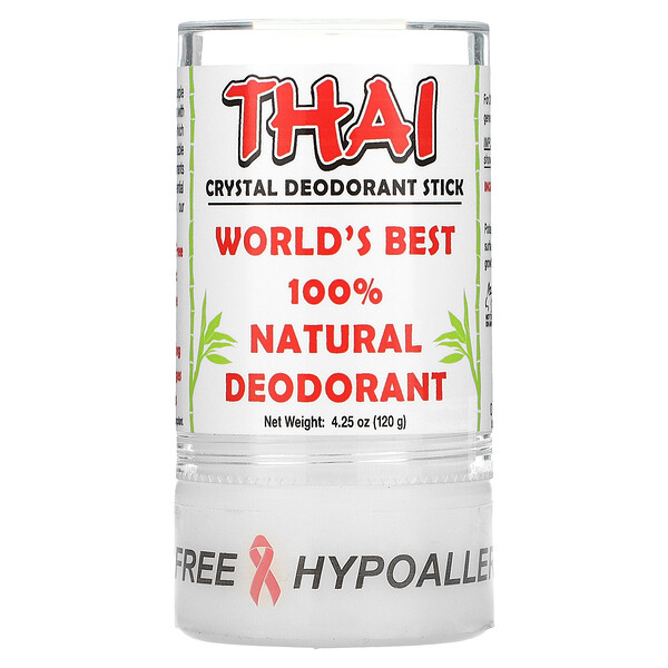 Тайский кристаллический дезодорант-карандаш, 4,25 унции (120 г) Thai Deodorant Stone