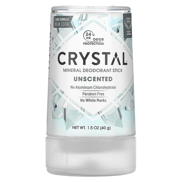 Минеральный дезодорант-стик, без запаха, 1,5 унции (40 г) Crystal Body Deodorant