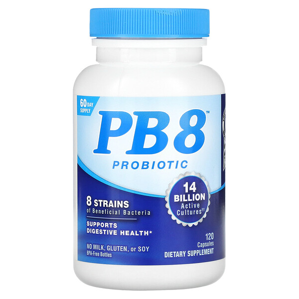 PB 8 Пробиотик - 14 миллиардов - 120 капсул - Nutrition Now Nutrition Now