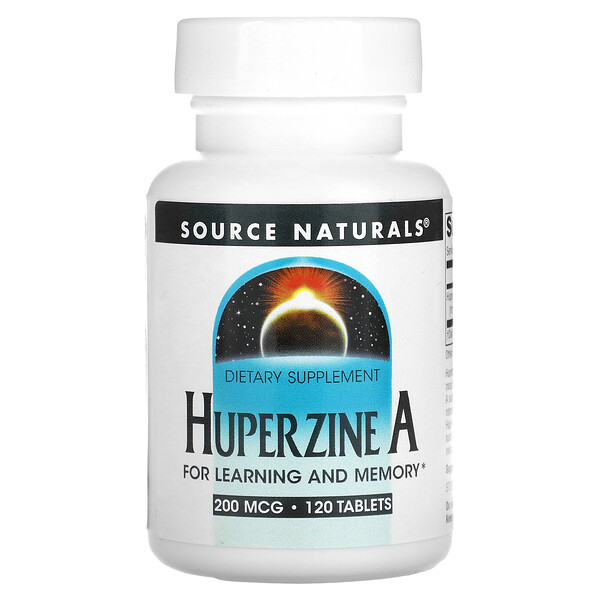 Huperzine A, 200 mcg, 120 Tablets (Таблетки) Source Naturals