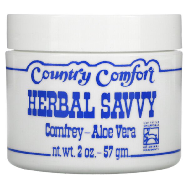 Herbal Savvy, Окопник-алоэ вера, 2 унции (57 г) Country Comfort