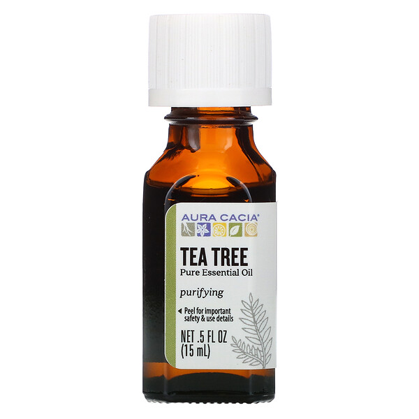 Чистое эфирное масло чайного дерева, 0,5 ж. унц. (15 мл) Aura Cacia