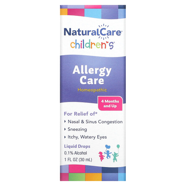 Children's Allergy Care, 4 Months and Up, Liquid Drops (Жидкие капли), 1 fl oz (Жидкие унции) (30 ml) NaturalCare