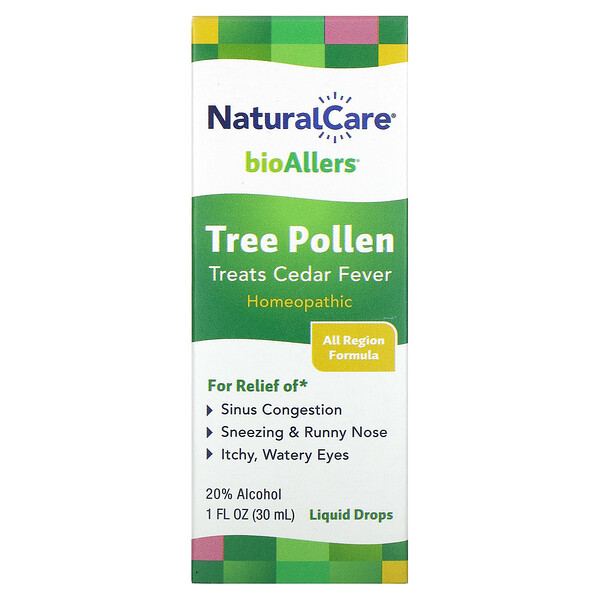 BioAllers, Пыльца деревьев, 1 жидкая унция (30 мл) NaturalCare