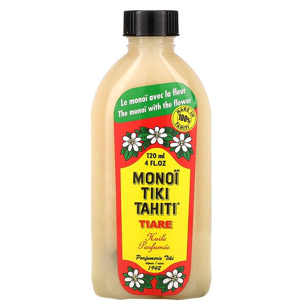 Кокосовое масло, Тиаре (Гардения), 4 жидких унции (120 мл) Monoi Tiare Tahiti