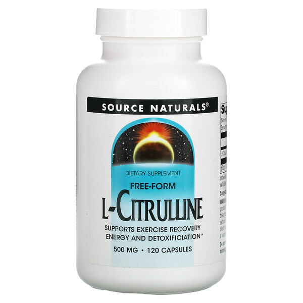 L-цитруллин, 125 мг, 120 капсул Source Naturals