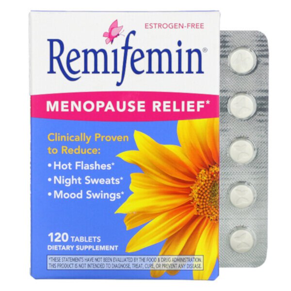 Ремифемин, Облегчение менопаузы, 120 таблеток Nature's Way
