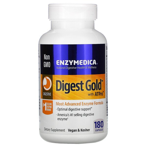 Digest Gold с ATPro, 180 капсул Enzymedica