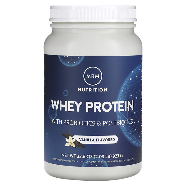 Сывороточный протеин, 2 миллиарда пробиотиков, ваниль, 2,03 фунта (923 г) MRM