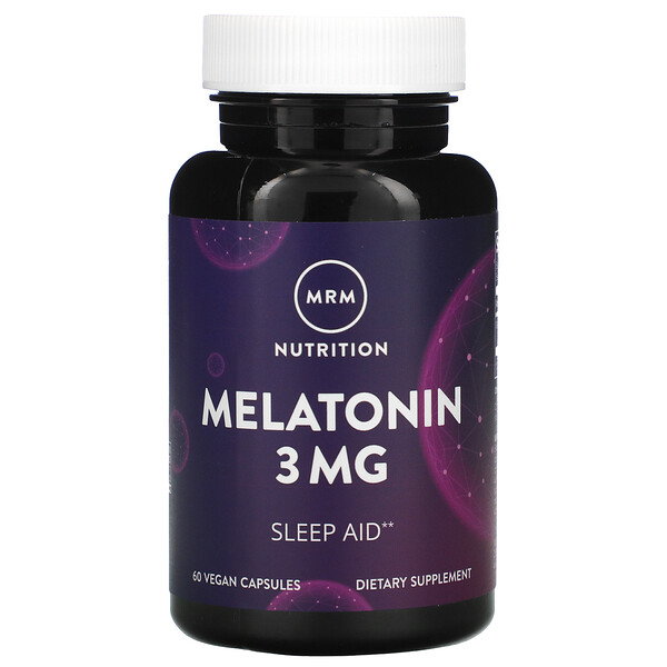 Мелатонин - 3 мг - 60 веганских капсул - MRM MRM
