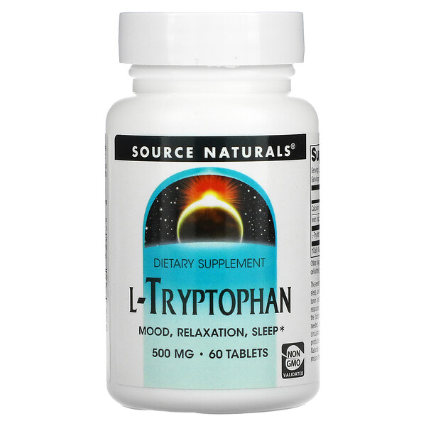 L-Триптофан - 500 мг - 60 таблеток - Source Naturals Source Naturals