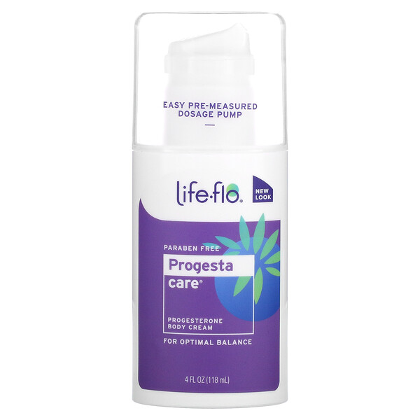 Progesta Care, Крем для тела с прогестероном, 4 жидких унции (118 мл) Life-flo