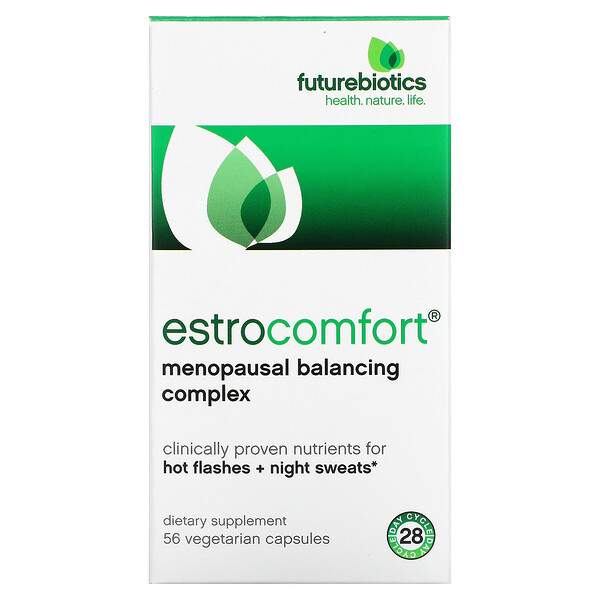 EstroComfort, Менопаузальный балансирующий комплекс, 56 вегетарианских капсул FutureBiotics