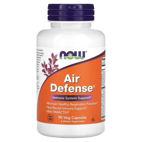 Air Defense Healthy Immune with PARACTIN, 90 растительных капсул NOW Foods