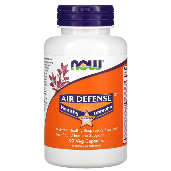Air Defense Healthy Immune with PARACTIN, 90 растительных капсул NOW Foods