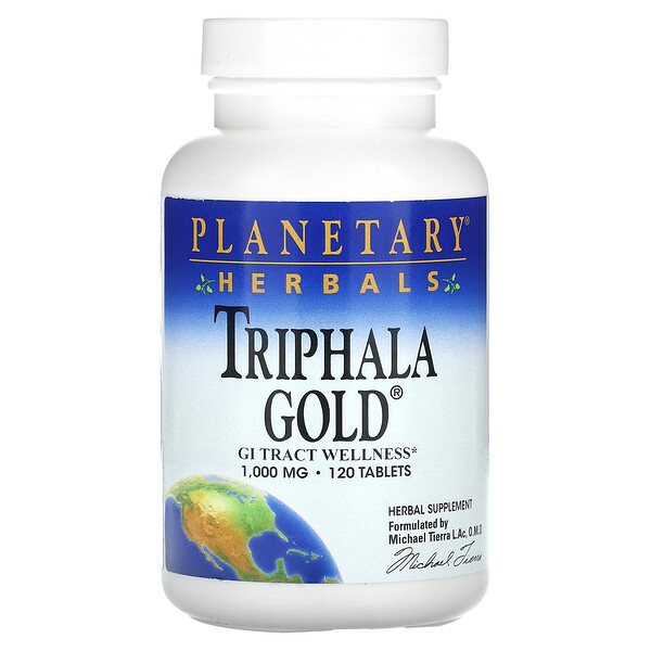 Трифала Голд, 500 мг, 120 таблеток Planetary Herbals
