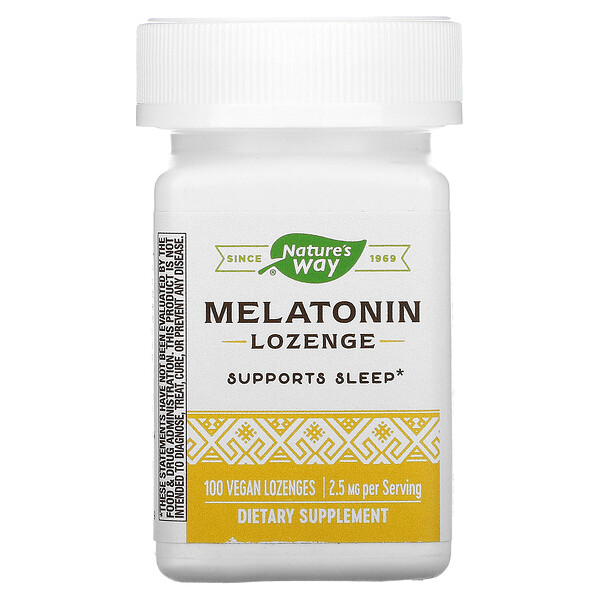 Мелатонин - 2.5 мг - 100 веганских таблеток - Nature's Way Nature's Way