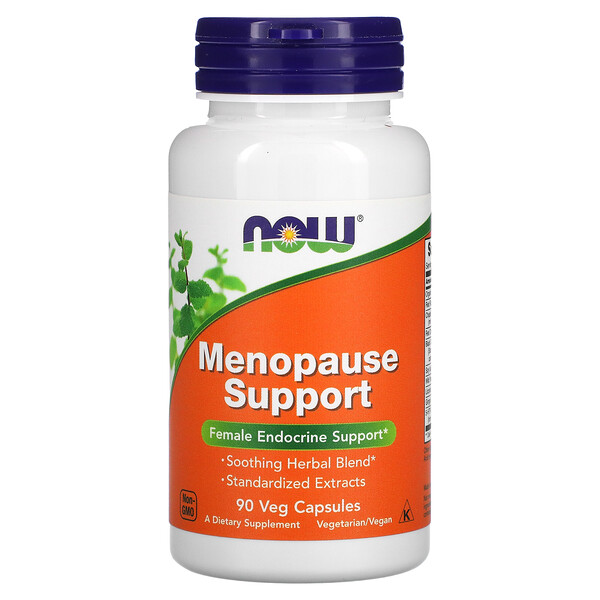 Поддержка менопаузы, 90 растительных капсул NOW Foods