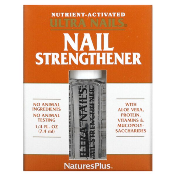 Ultra Nails, Средство для укрепления ногтей, 1/4 жидкой унции (7,4 мл) NaturesPlus