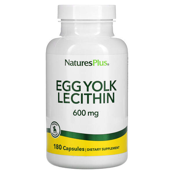 Лецитин яичного желтка, 300 мг, 180 капсул NaturesPlus