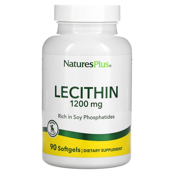Лецитин, 1200 мг, 90 мягких таблеток NaturesPlus