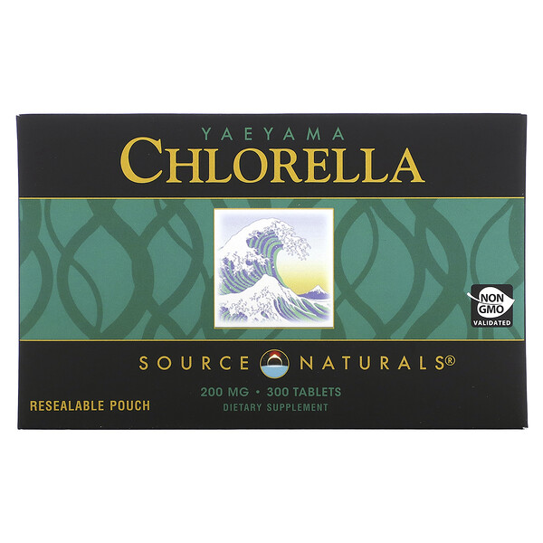 Yaeyama Chlorella, 200 мг, 300 таблеток Source Naturals