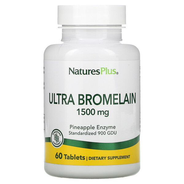 Ультрабромелайн, 1500 мг, 60 таблеток NaturesPlus