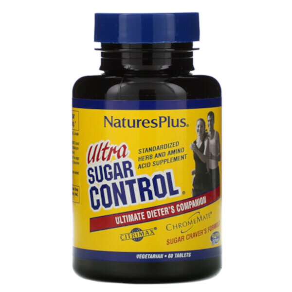 Ultra Sugar Control, лучший помощник диетолога, 60 таблеток NaturesPlus