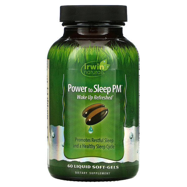 Power to Sleep PM, 60 мягких капсул с жидкостью Irwin Naturals