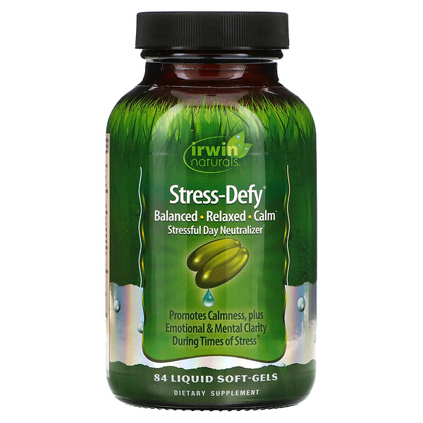 Stress-Defy, 84 мягких капсул с жидкостью Irwin Naturals