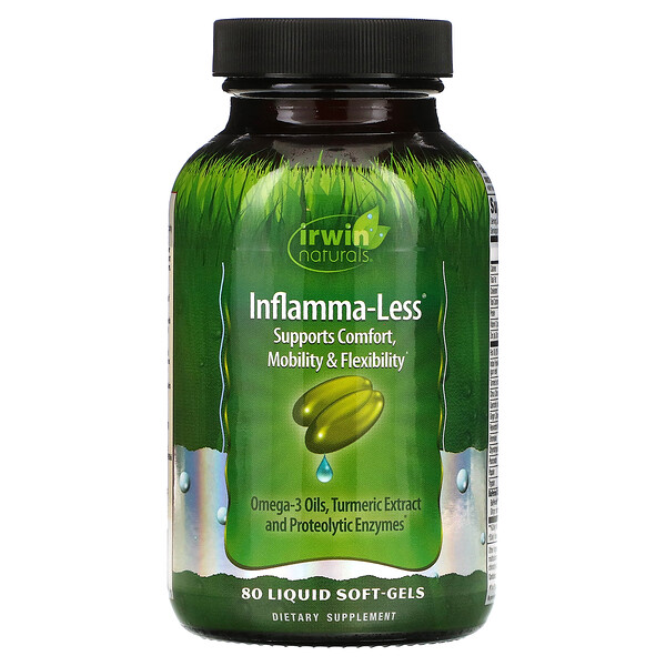 Inflamma-Less, 80 мягких капсул с жидкостью Irwin Naturals