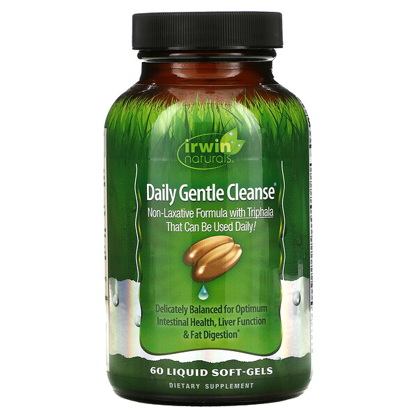 Daily Gentle Cleanse, 60 мягких капсул с жидкостью Irwin Naturals