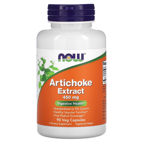 Artichoke Extract, 450 mg, 90 Veg Capsules NOW Foods