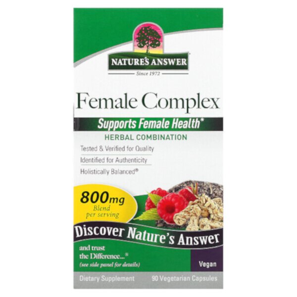 Женский комплекс, комбинация трав, 800 мг, 90 вегетарианских капсул (400 мг на капсулу) Nature's Answer