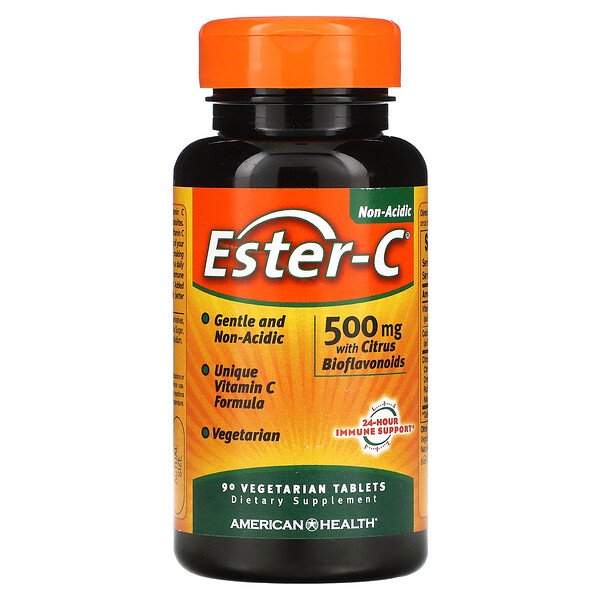 Эстер-С, 500 мг, 90 вегетарианских таблеток American Health