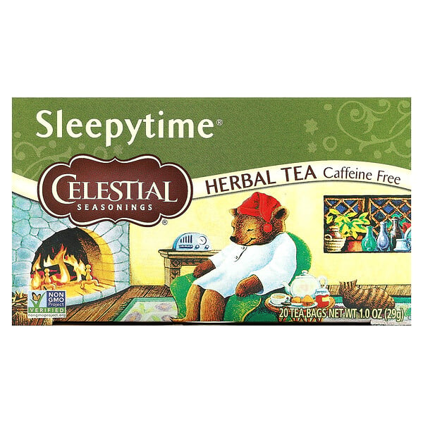 Herbal Tea, Sleepytime, без кофеина, 20 чайных пакетиков, 1,0 унция (29 г) Celestial Seasonings