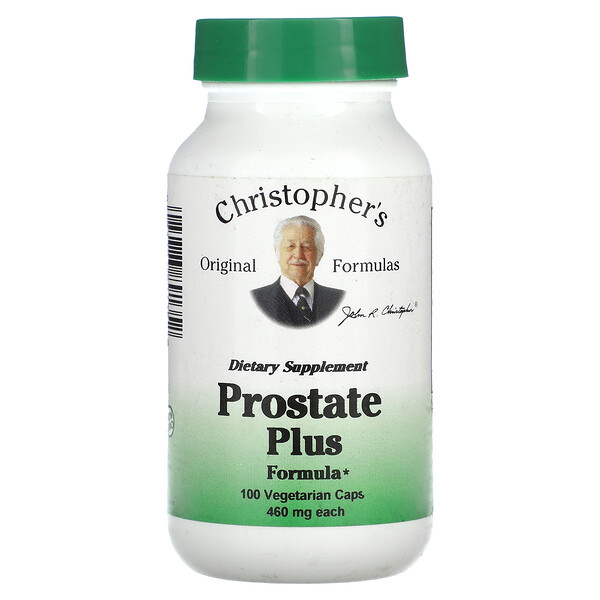 Prostate Plus Formula, 460 мг, 100 вегетарианских капсул Christopher's