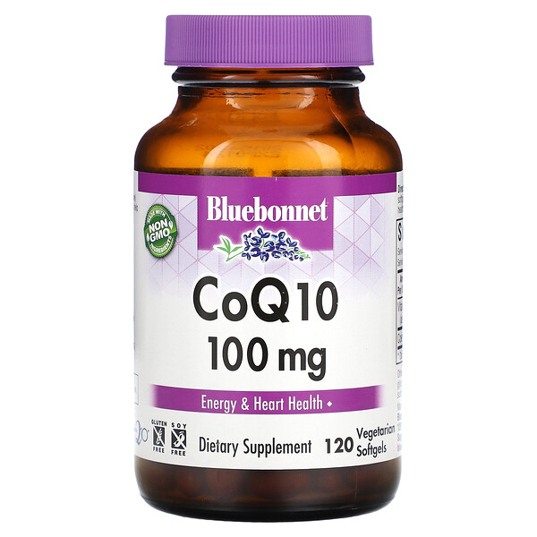 CoQ10 - 100 мг - 120 вегетарианских капсул - Bluebonnet Nutrition Bluebonnet Nutrition