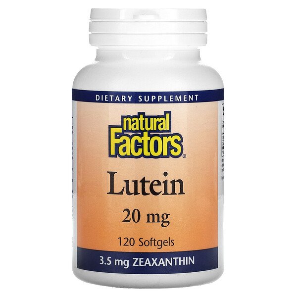 Лютеин, 20 мг, 120 мягких таблеток Natural Factors