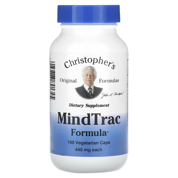 MindTrac Formula, 440 mg, 100 Vegetarian Caps Christopher's